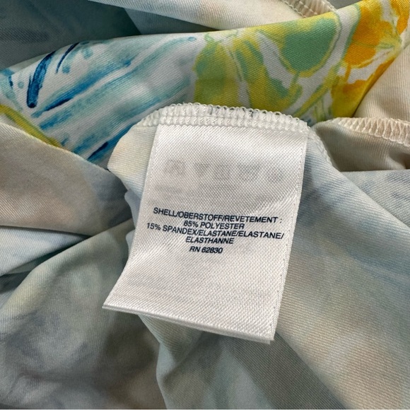 Lands' End Ruffle Hem Sleeveless Swim Cover-Up Wrap Dress Beach Summer 3X - Picture 6 of 7